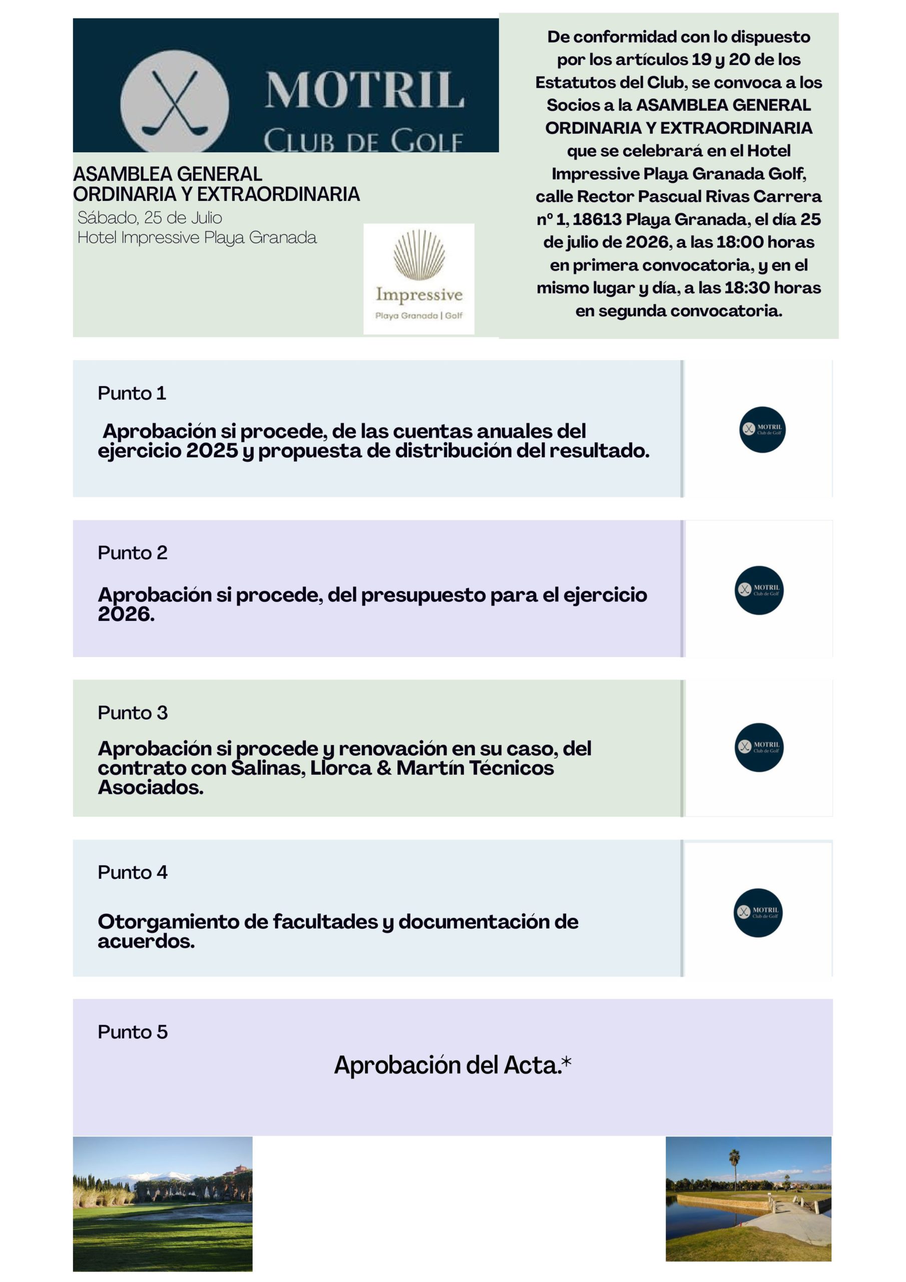 CONVOCATORIA